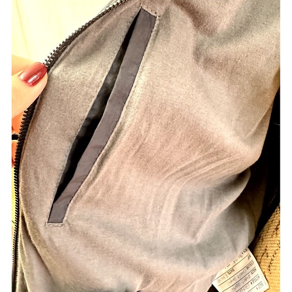 Cole Haan Men's Hooded Jacket SZ M Black Lined Windbreaker Soft Hooded Full Zip - Picture 13 of 16